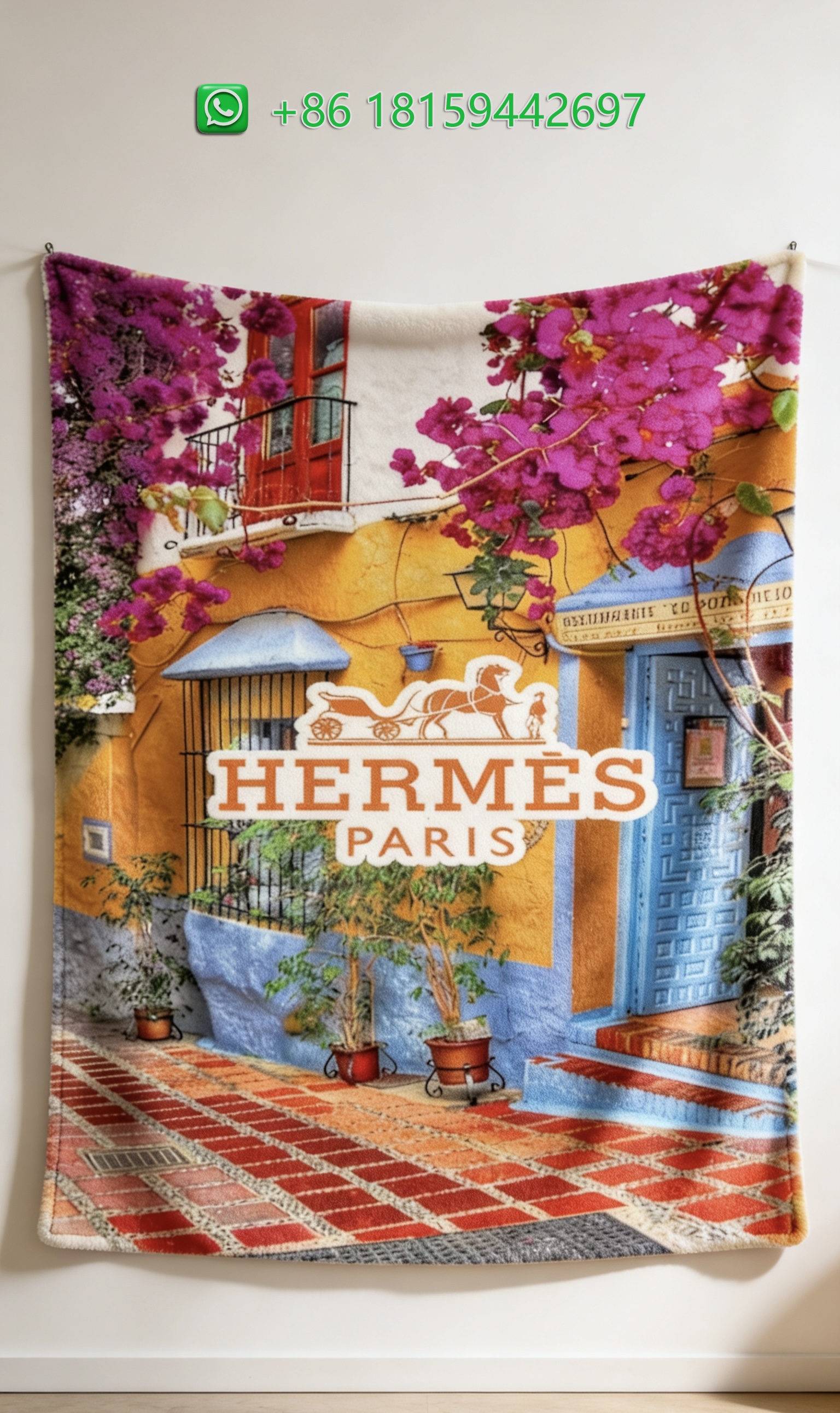 Hermes Throw Blankets